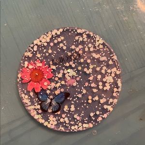 Faith over fear resin coaster